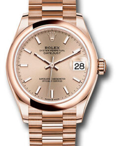 Đồng Hồ Rolex 278245 rsip - Datejust 31 Everose Gold - Domed Bezel - PresidentĐồng Hồ Rolex 278245 rsip - Datejust 31 Everose Gold - Domed Bezel - President