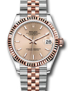 Đồng Hồ Rolex 278271 roij - Datejust 31 Steel and Everose Gold - Fluted Bezel - JubileeĐồng Hồ Rolex 278271 roij - Datejust 31 Steel and Everose Gold - Fluted Bezel - Jubilee