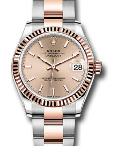 Đồng Hồ Rolex 278271 roio - Datejust 31 Steel and Everose Gold - Fluted Bezel - OysterĐồng Hồ Rolex 278271 roio - Datejust 31 Steel and Everose Gold - Fluted Bezel - Oyster