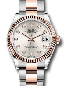 Đồng Hồ Rolex 278271 sdo - Datejust 31 Steel and Everose Gold - Fluted Bezel - OysterĐồng Hồ Rolex 278271 sdo - Datejust 31 Steel and Everose Gold - Fluted Bezel - Oyster