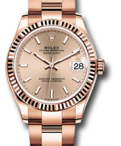Đồng Hồ Rolex 278275 rsio - Datejust 31 Everose Gold - Fluted Bezel - OysterĐồng Hồ Rolex 278275 rsio - Datejust 31 Everose Gold - Fluted Bezel - Oyster