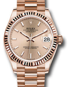 Đồng Hồ Rolex 278275 rsip - Datejust 31 Everose Gold - Fluted Bezel - PresidentĐồng Hồ Rolex 278275 rsip - Datejust 31 Everose Gold - Fluted Bezel - President