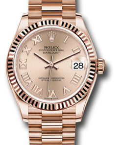 Đồng Hồ Rolex 278275 rsrp - Datejust 31 Everose Gold - Fluted Bezel - PresidentĐồng Hồ Rolex 278275 rsrp - Datejust 31 Everose Gold - Fluted Bezel - President
