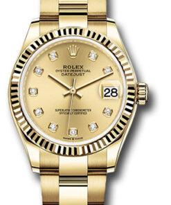 Đồng Hồ Rolex 278278 chdo - Datejust 31 Yellow Gold - Fluted Bezel - OysterĐồng Hồ Rolex 278278 chdo - Datejust 31 Yellow Gold - Fluted Bezel - Oyster