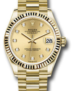 Đồng Hồ Rolex 278278 chdp - Datejust 31 Yellow Gold - Fluted Bezel - PresidentĐồng Hồ Rolex 278278 chdp - Datejust 31 Yellow Gold - Fluted Bezel - President