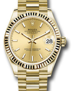 Đồng Hồ Rolex 278278 chip - Datejust 31 Yellow Gold - Fluted Bezel - PresidentĐồng Hồ Rolex 278278 chip - Datejust 31 Yellow Gold - Fluted Bezel - President
