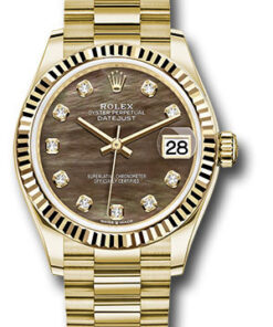 Đồng Hồ Rolex 278278 dkmdp - Datejust 31 Yellow Gold - Fluted Bezel - PresidentĐồng Hồ Rolex 278278 dkmdp - Datejust 31 Yellow Gold - Fluted Bezel - President
