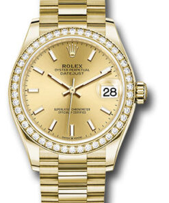 Đồng Hồ Rolex 278288RBR chip - Datejust 31 Yellow Gold - 46 Dia Bezel - PresidentĐồng Hồ Rolex 278288RBR chip - Datejust 31 Yellow Gold - 46 Dia Bezel - President