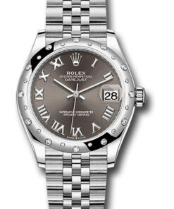 Đồng Hồ Rolex 278344RBR dkgrj - Datejust 31 Steel and White Gold - Domed 24 Dia Bezel - JubileeĐồng Hồ Rolex 278344RBR dkgrj - Datejust 31 Steel and White Gold - Domed 24 Dia Bezel - Jubilee