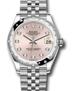 Đồng Hồ Rolex 278344RBR pdj - Datejust 31 Steel and White Gold - Domed 24 Dia Bezel - JubileeĐồng Hồ Rolex 278344RBR pdj - Datejust 31 Steel and White Gold - Domed 24 Dia Bezel - Jubilee