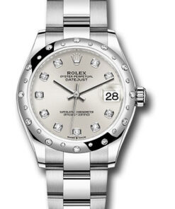 Đồng Hồ Rolex 278344RBR sdo - Datejust 31 Steel and White Gold - Domed 24 Dia Bezel - OysterĐồng Hồ Rolex 278344RBR sdo - Datejust 31 Steel and White Gold - Domed 24 Dia Bezel - Oyster