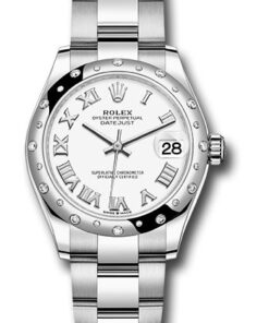 Đồng Hồ Rolex 278344RBR wro - Datejust 31 Steel and White Gold - Domed 24 Dia Bezel - OysterĐồng Hồ Rolex 278344RBR wro - Datejust 31 Steel and White Gold - Domed 24 Dia Bezel - Oyster