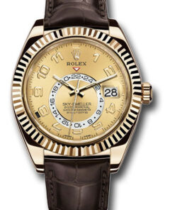 Đồng Hồ Rolex 326138 ch - Sky-Dweller Yellow Gold - Leather StrapĐồng Hồ Rolex 326138 ch - Sky-Dweller Yellow Gold - Leather Strap