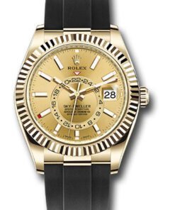 Đồng Hồ Rolex 326238 chi - Sky-Dweller Yellow Gold - Oysterflex StrapĐồng Hồ Rolex 326238 chi - Sky-Dweller Yellow Gold - Oysterflex Strap