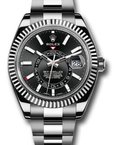 Đồng Hồ Rolex 326934 bk - Sky-Dweller Stainless Steel and White Gold - Oyster BraceletĐồng Hồ Rolex 326934 bk - Sky-Dweller Stainless Steel and White Gold - Oyster Bracelet