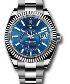 Đồng Hồ Rolex 326934 bl - Sky-Dweller Stainless Steel and White Gold - Oyster BraceletĐồng Hồ Rolex 326934 bl - Sky-Dweller Stainless Steel and White Gold - Oyster Bracelet