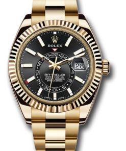Đồng Hồ Rolex 326938 bk - Sky-Dweller Yellow Gold - Oyster BraceletĐồng Hồ Rolex 326938 bk - Sky-Dweller Yellow Gold - Oyster Bracelet