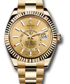 Đồng Hồ Rolex 326938 chi - Sky-Dweller Yellow Gold - Oyster BraceletĐồng Hồ Rolex 326938 chi - Sky-Dweller Yellow Gold - Oyster Bracelet