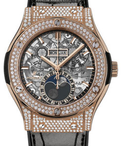 Đồng Hồ Hublot 517.OX.0180.LR.1704 - Classic Fusion 45mm Aerofusion Moonphase - King GoldĐồng Hồ Hublot 517.OX.0180.LR.1704 - Classic Fusion 45mm Aerofusion Moonphase - King Gold