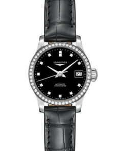 Đồng Hồ Longines L2.320.0.57.2 - Record collection 26 mm - Steel With Diamonds - Alligator StrapĐồng Hồ Longines L2.320.0.57.2 - Record collection 26 mm - Steel With Diamonds - Alligator Strap