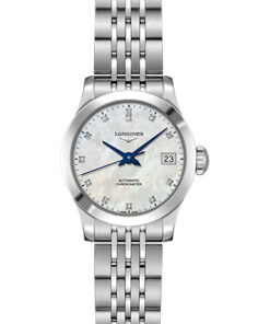Đồng Hồ Longines L2.320.4.87.6 - Record collection 26 mm - Steel - BraceletĐồng Hồ Longines L2.320.4.87.6 - Record collection 26 mm - Steel - Bracelet