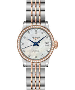 Đồng Hồ Longines L2.320.5.89.7 - Record collection 26 mm - Steel And Pink Gold With Diamonds - BraceletĐồng Hồ Longines L2.320.5.89.7 - Record collection 26 mm - Steel And Pink Gold With Diamonds - Bracelet