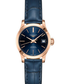 Đồng Hồ Longines L2.320.8.92.2 - Record collection 26 mm - Pink Gold - Alligator StrapĐồng Hồ Longines L2.320.8.92.2 - Record collection 26 mm - Pink Gold - Alligator Strap