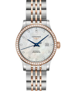 Đồng Hồ Longines L2.321.5.89.7 - Record collection 30 mm - Steel And Pink Gold With Diamonds - BraceletĐồng Hồ Longines L2.321.5.89.7 - Record collection 30 mm - Steel And Pink Gold With Diamonds - Bracelet