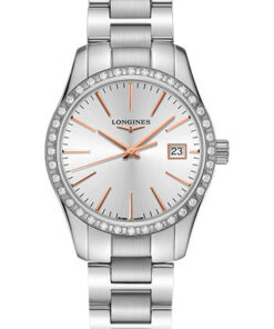 Đồng Hồ Longines L2.386.0.72.6 - Conquest Classic 34 mm - Steel With DiamondsĐồng Hồ Longines L2.386.0.72.6 - Conquest Classic 34 mm - Steel With Diamonds