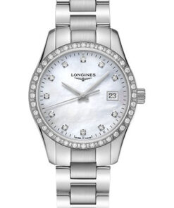 Đồng Hồ Longines L2.386.0.87.6 - Conquest Classic 34 mm - Steel With DiamondsĐồng Hồ Longines L2.386.0.87.6 - Conquest Classic 34 mm - Steel With Diamonds
