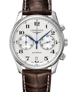 Đồng Hồ Longines L2.629.4.78.3 - Master Collection 40 mm - Chronograph - Steel - Alligator StrapĐồng Hồ Longines L2.629.4.78.3 - Master Collection 40 mm - Chronograph - Steel - Alligator Strap