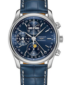 Đồng Hồ Longines L2.673.4.92.0 - Master Collection 40 mm - Moon Phase Chronograph - Steel - Alligator StrapĐồng Hồ Longines L2.673.4.92.0 - Master Collection 40 mm - Moon Phase Chronograph - Steel - Alligator Strap