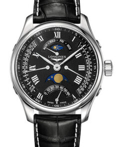 Đồng Hồ Longines L2.739.4.51.7 - Master Collection 44 mm - Retrograde Annual Calendar- Steel - Alligator StrapĐồng Hồ Longines L2.739.4.51.7 - Master Collection 44 mm - Retrograde Annual Calendar- Steel - Alligator Strap