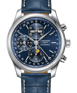 Đồng Hồ Longines L2.773.4.92.0 - Master Collection 42 mm - Moon Phase Chronograph - Steel - Alligator StrapĐồng Hồ Longines L2.773.4.92.0 - Master Collection 42 mm - Moon Phase Chronograph - Steel - Alligator Strap