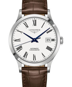 Đồng Hồ Longines L2.821.4.11.2 - Record collection 40 mm - Steel - Alligator StrapĐồng Hồ Longines L2.821.4.11.2 - Record collection 40 mm - Steel - Alligator Strap