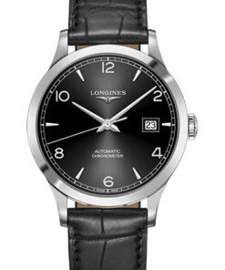 Đồng Hồ Longines L2.821.4.56.2 - Record collection 40 mm - Steel - Alligator StrapĐồng Hồ Longines L2.821.4.56.2 - Record collection 40 mm - Steel - Alligator Strap