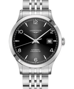 Đồng Hồ Longines L2.821.4.56.6 - Record collection 40 mm - Steel - BraceletĐồng Hồ Longines L2.821.4.56.6 - Record collection 40 mm - Steel - Bracelet