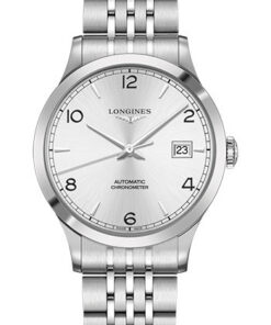 Đồng Hồ Longines L2.821.4.76.6 - Record collection 40 mm - Steel - BraceletĐồng Hồ Longines L2.821.4.76.6 - Record collection 40 mm - Steel - Bracelet
