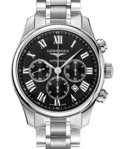 Đồng Hồ Longines L2.859.4.51.6 - Master Collection 44 mm - Chronograph - Steel - BraceletĐồng Hồ Longines L2.859.4.51.6 - Master Collection 44 mm - Chronograph - Steel - Bracelet