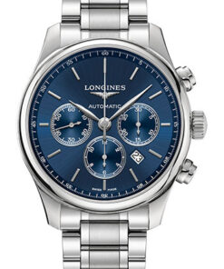 Đồng Hồ Longines L2.859.4.92.6 - Master Collection 44 mm - Chronograph - Steel - BraceletĐồng Hồ Longines L2.859.4.92.6 - Master Collection 44 mm - Chronograph - Steel - Bracelet