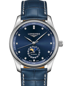 Đồng Hồ Longines L2.909.4.97.0 - Master Collection 40 mm - Moon Phase - Steel - Alligator StrapĐồng Hồ Longines L2.909.4.97.0 - Master Collection 40 mm - Moon Phase - Steel - Alligator Strap