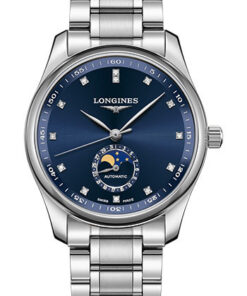 Đồng Hồ Longines L2.909.4.97.6 - Master Collection 40 mm - Moon Phase - Steel - BraceletĐồng Hồ Longines L2.909.4.97.6 - Master Collection 40 mm - Moon Phase - Steel - Bracelet