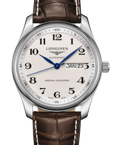 Đồng Hồ Longines L2.910.4.78.3 - Master Collection 40 mm - Annual Calendar - Steel - Alligator StrapĐồng Hồ Longines L2.910.4.78.3 - Master Collection 40 mm - Annual Calendar - Steel - Alligator Strap