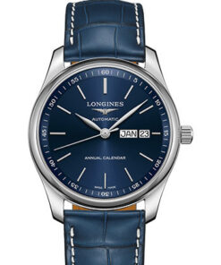 Đồng Hồ Longines L2.910.4.92.0 - Master Collection 40 mm - Annual Calendar - Steel - Alligator StrapĐồng Hồ Longines L2.910.4.92.0 - Master Collection 40 mm - Annual Calendar - Steel - Alligator Strap