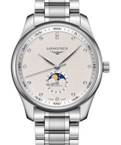 Đồng Hồ Longines L2.919.4.77.6 - Master Collection 42 mm - Moon Phase - Steel - BraceletĐồng Hồ Longines L2.919.4.77.6 - Master Collection 42 mm - Moon Phase - Steel - Bracelet