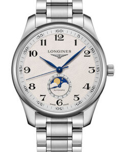 Đồng Hồ Longines L2.919.4.78.6 - Master Collection 42 mm - Moon Phase - Steel - BraceletĐồng Hồ Longines L2.919.4.78.6 - Master Collection 42 mm - Moon Phase - Steel - Bracelet
