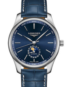 Đồng Hồ Longines L2.919.4.92.0 - Master Collection 42 mm - Moon Phase - Steel - Alligator StrapĐồng Hồ Longines L2.919.4.92.0 - Master Collection 42 mm - Moon Phase - Steel - Alligator Strap