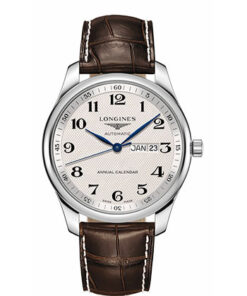 Đồng Hồ Longines L2.920.4.78.3 - Master Collection 42 mm - Annual Calendar - Steel - Alligator StrapĐồng Hồ Longines L2.920.4.78.3 - Master Collection 42 mm - Annual Calendar - Steel - Alligator Strap