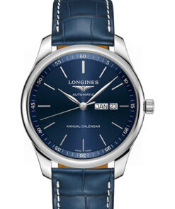 Đồng Hồ Longines L2.920.4.92.0 - Master Collection 42 mm - Annual Calendar - Steel - Alligator StrapĐồng Hồ Longines L2.920.4.92.0 - Master Collection 42 mm - Annual Calendar - Steel - Alligator Strap