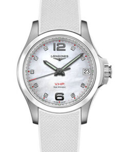 Đồng Hồ Longines L3.319.4.87.9 - Conquest V.H.P. 36 mm - Steel And Ceramic - Rubber StrapĐồng Hồ Longines L3.319.4.87.9 - Conquest V.H.P. 36 mm - Steel And Ceramic - Rubber Strap